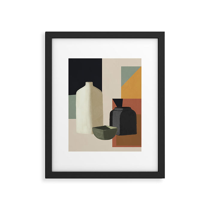 Abstract Art Vases 3 Framed Art Print Gallery Image 1