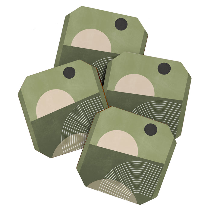 Abstract Geometric 6 Coaster Gallery Image 1