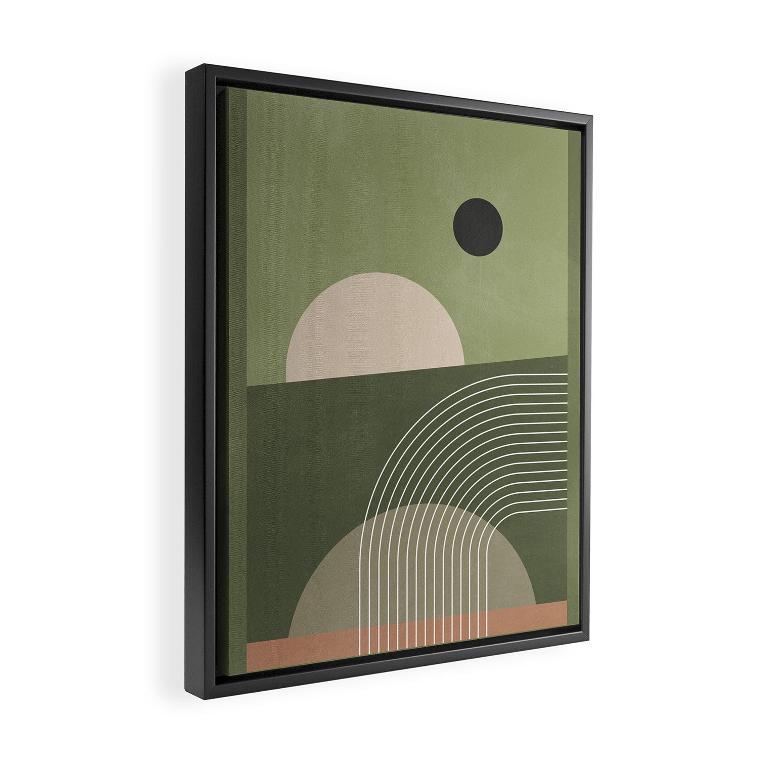 Abstract Geometric 6 Framed Canvas Print Gallery Image 2