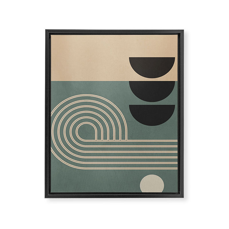 Abstract Geometric Shapes 122 Framed Canvas Print Gallery Image 6