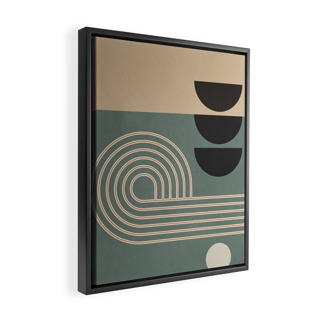 Abstract Geometric Shapes 122 Framed Canvas Print Gallery Image 2