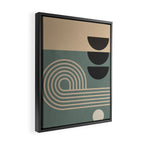 Abstract Geometric Shapes 122 Framed Canvas Print Gallery Image 2