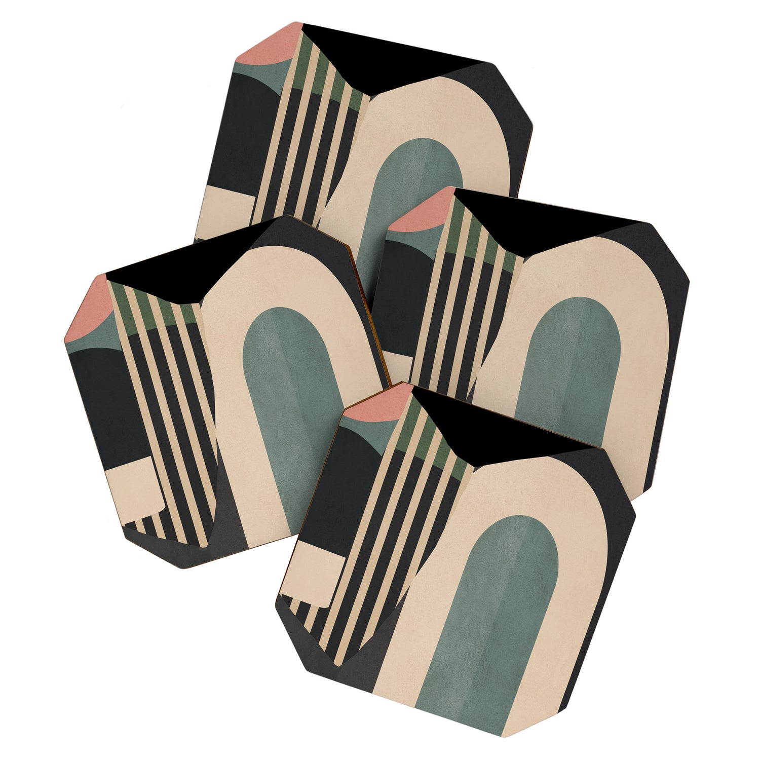 Abstract Geometric Shapes 165 Coaster Gallery Image 1