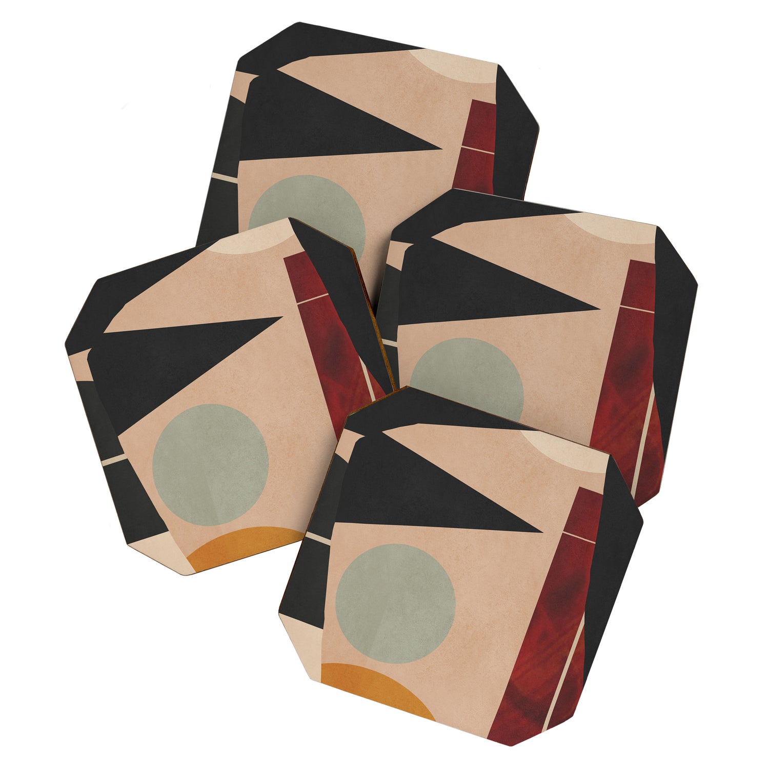 Abstract Geometric Shapes 168 Coaster Gallery Image 1