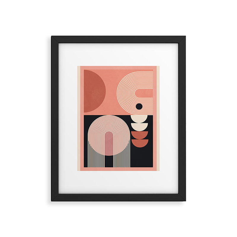 Abstract Geometric Shapes 209 Framed Art Print Gallery Image 5