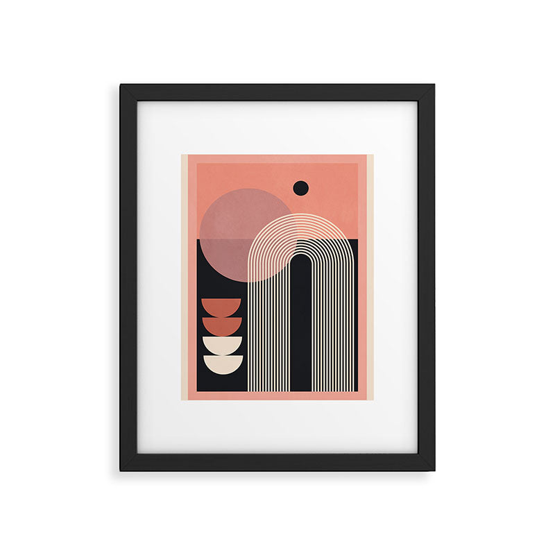 Abstract Geometric Shapes 210 Framed Art Print Gallery Image 5