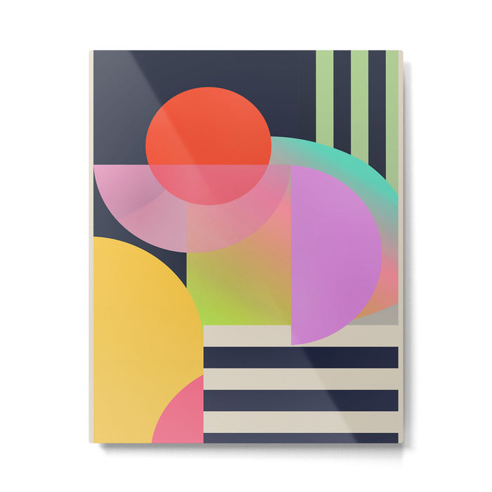 Abstract Geometric Shapes 212 Metal Print Gallery Image 1
