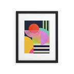 Abstract Geometric Shapes 212 Framed Art Print Gallery Image 5