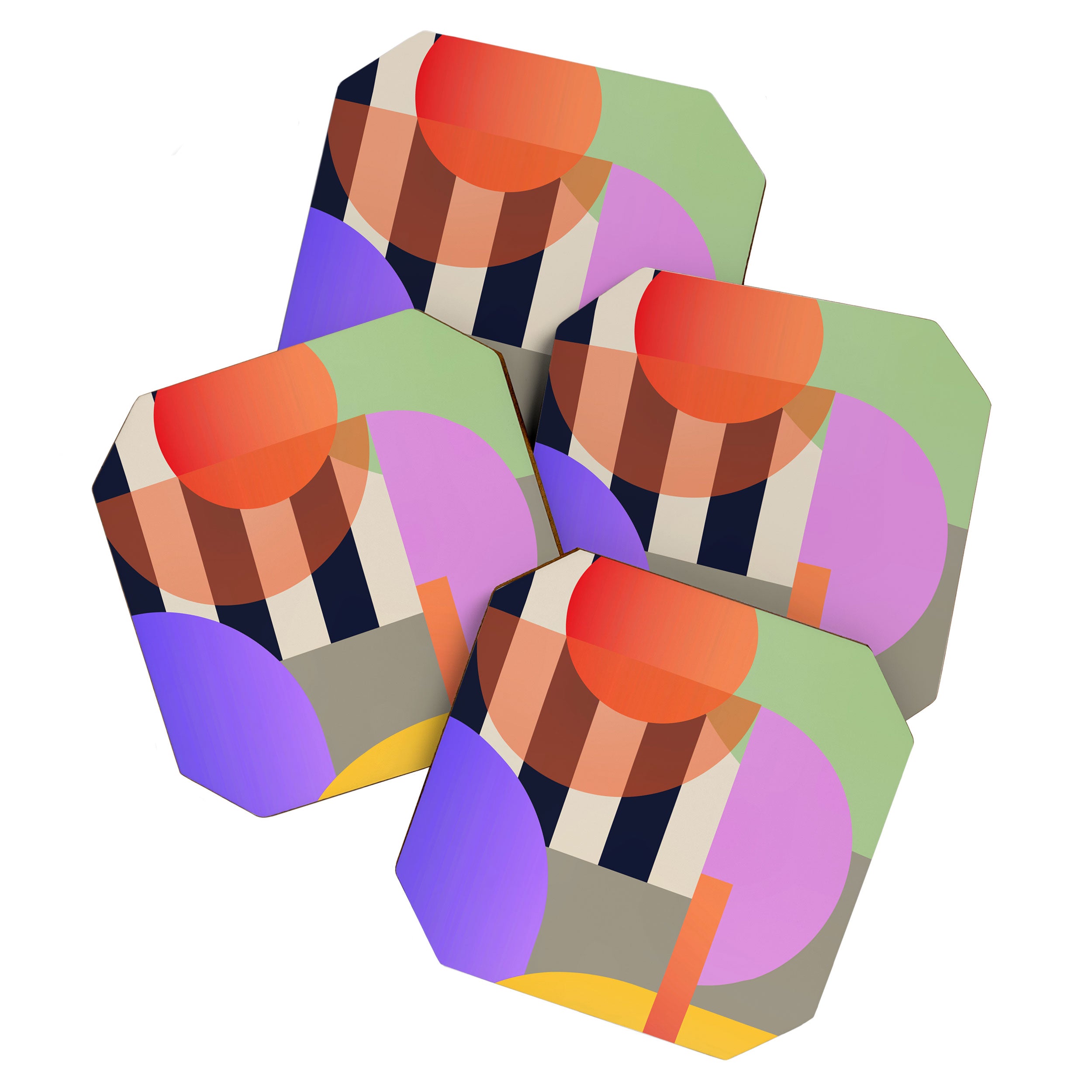 Abstract Geometric Shapes 217 Coaster Gallery Image 1