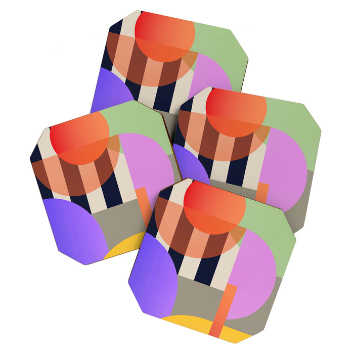 Abstract Geometric Shapes 217 Coaster Gallery Image 1