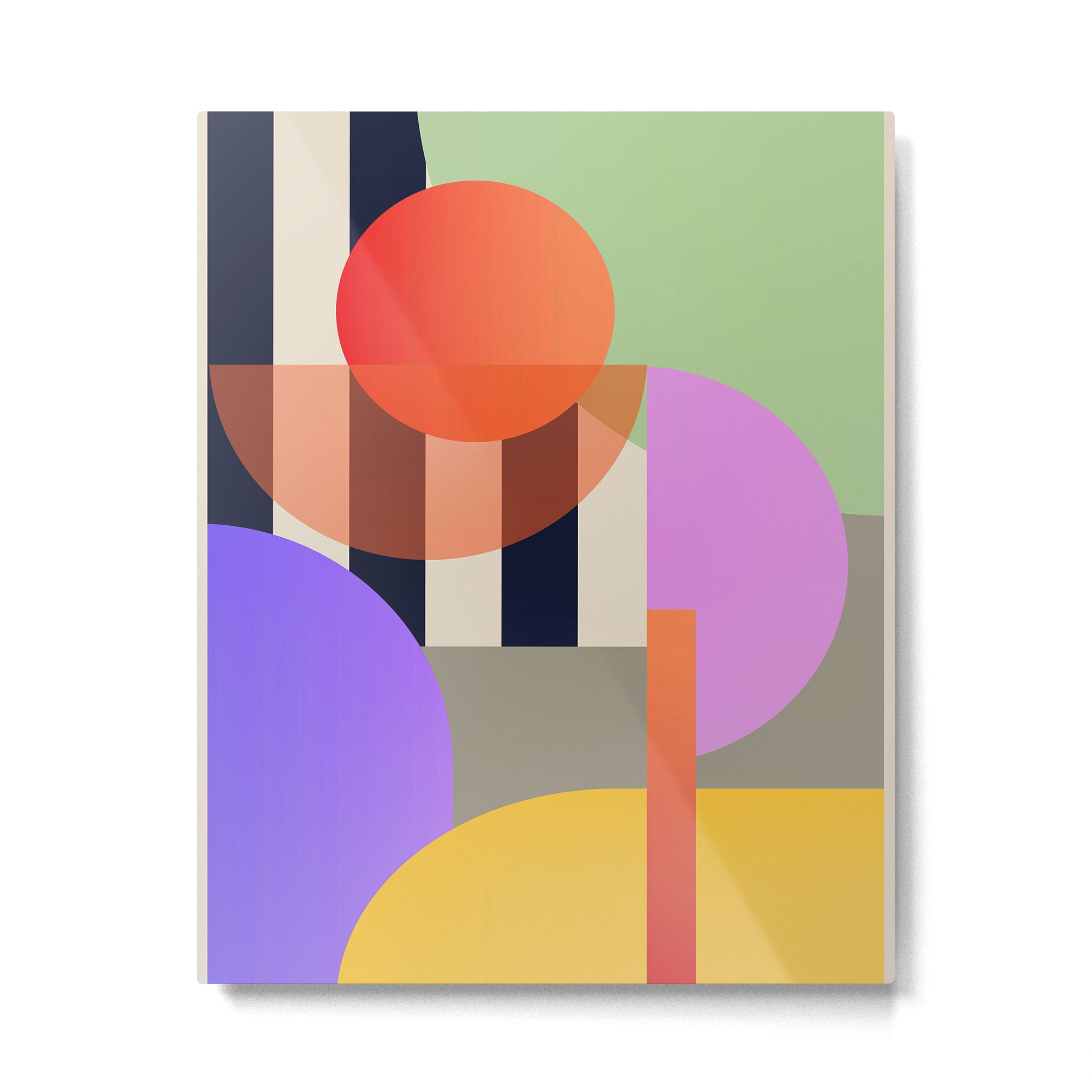 Abstract Geometric Shapes 217 Metal Print Gallery Image 4