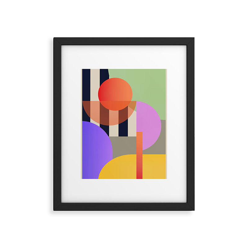 Abstract Geometric Shapes 217 Framed Art Print Gallery Image 5