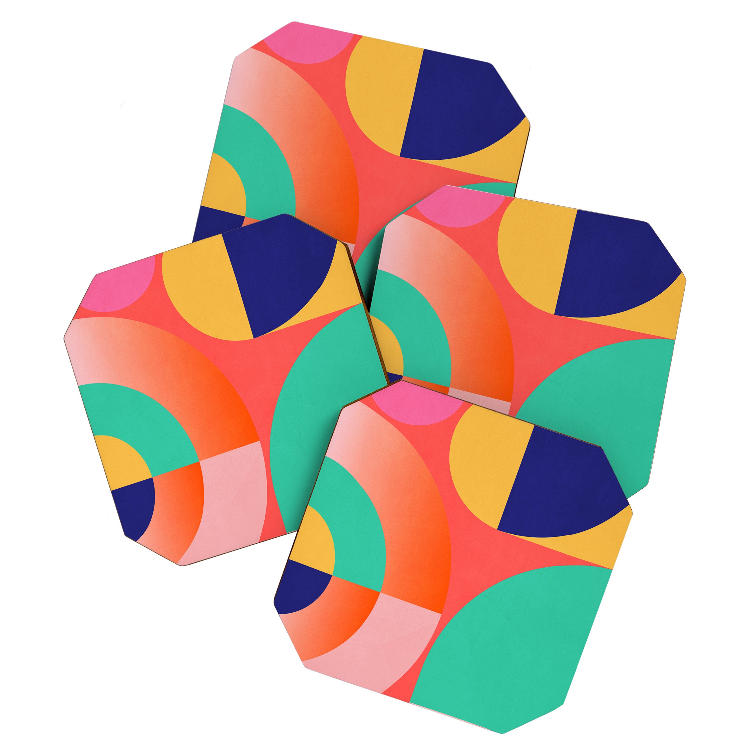 Abstract Geometric Shapes 218 Coaster Gallery Image 1