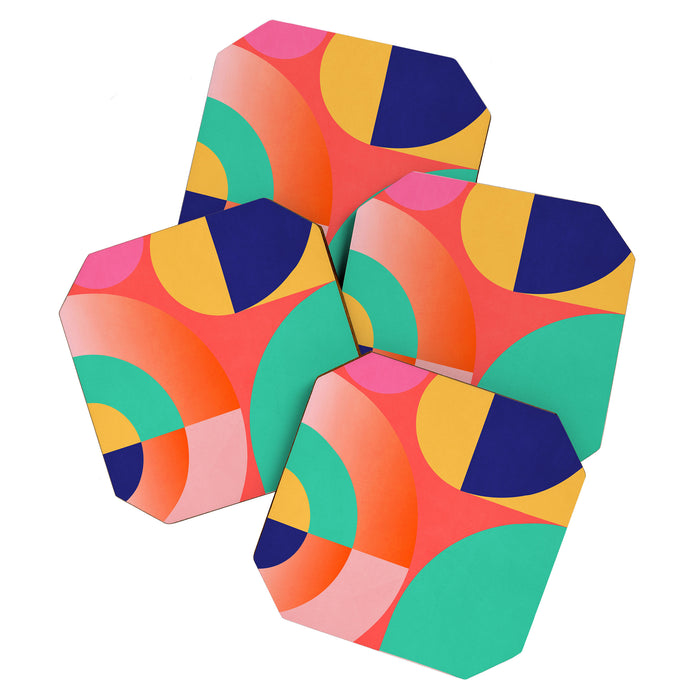 Abstract Geometric Shapes 218 Coaster Gallery Image 1