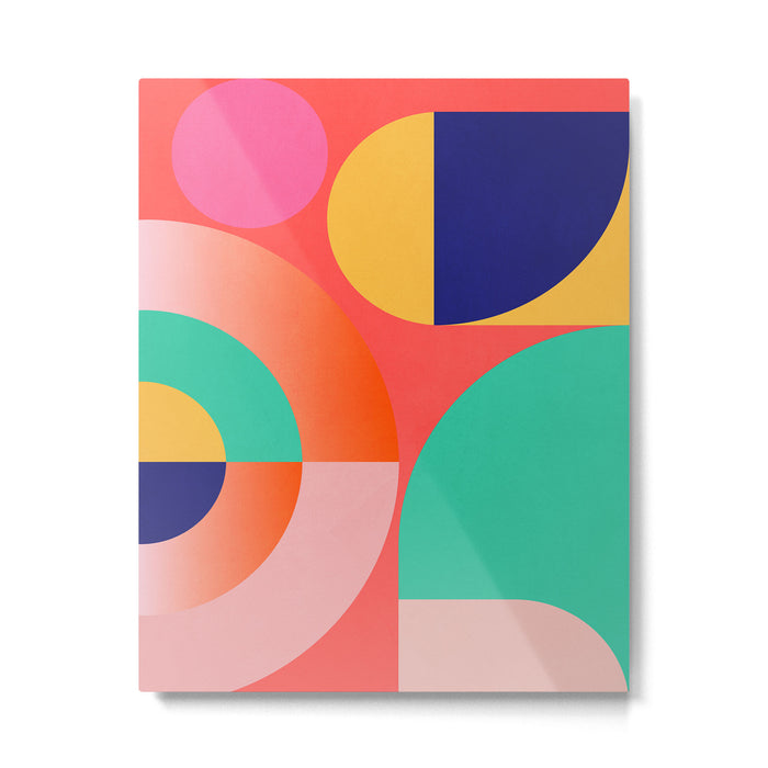 Abstract Geometric Shapes 218 Metal Print Gallery Image 1