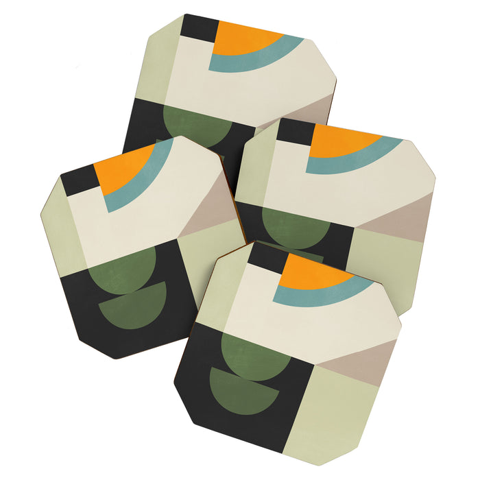Abstract Geometric Shapes 25 Coaster Gallery Image 1