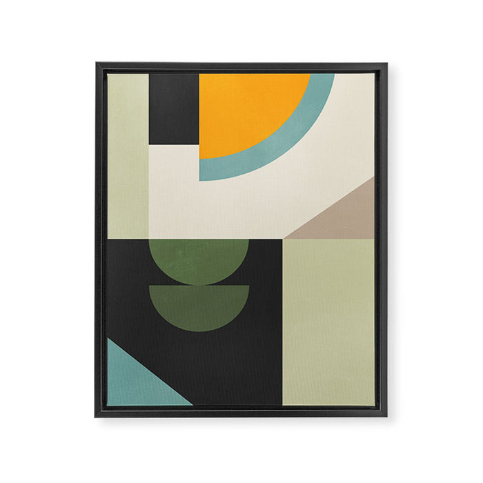 Abstract Geometric Shapes 25 Framed Canvas Print Gallery Image 1