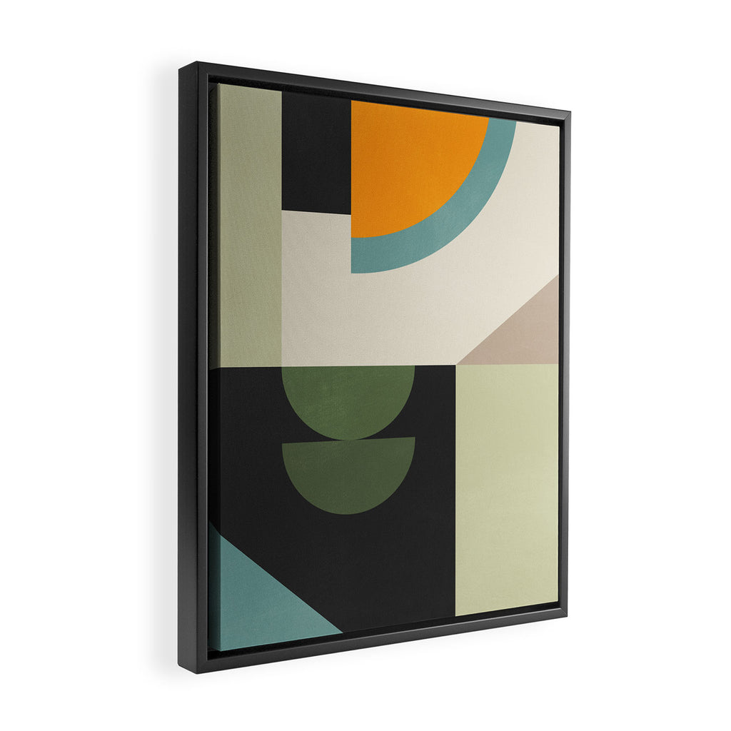 Abstract Geometric Shapes 25 Framed Canvas Print Gallery Image 2