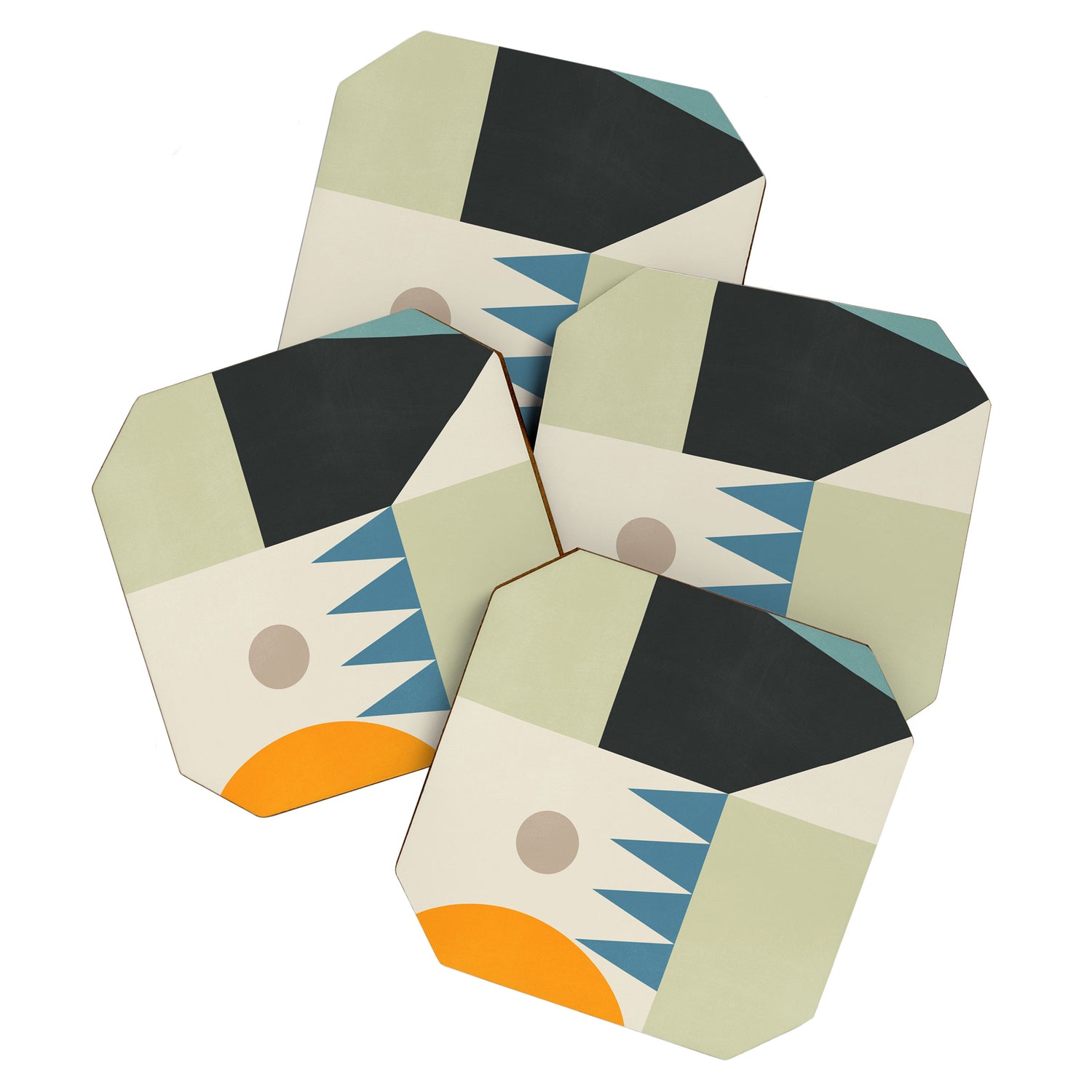 Abstract Geometric Shapes 26 Coaster Gallery Image 1