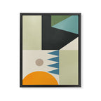Abstract Geometric Shapes 26 Framed Canvas Print Gallery Image 6