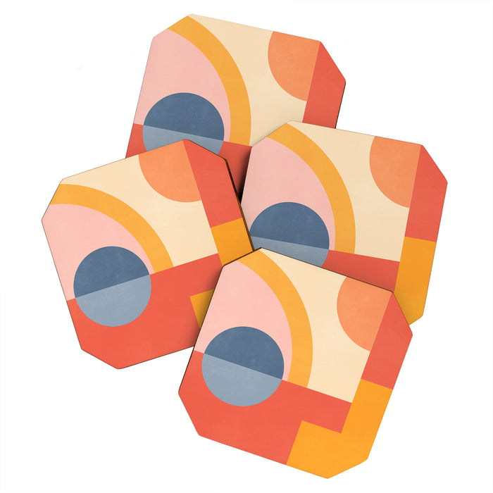 Abstract Geometric Shapes 31 Coaster Gallery Image 1