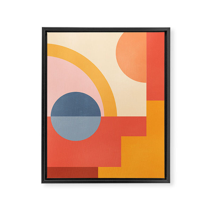 Abstract Geometric Shapes 31 Framed Canvas Print Gallery Image 1