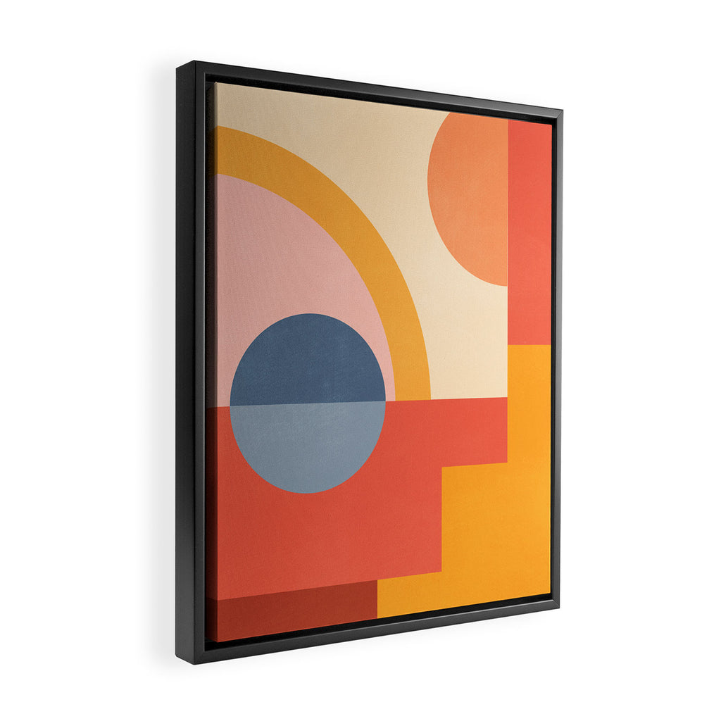 Abstract Geometric Shapes 31 Framed Canvas Print Gallery Image 2