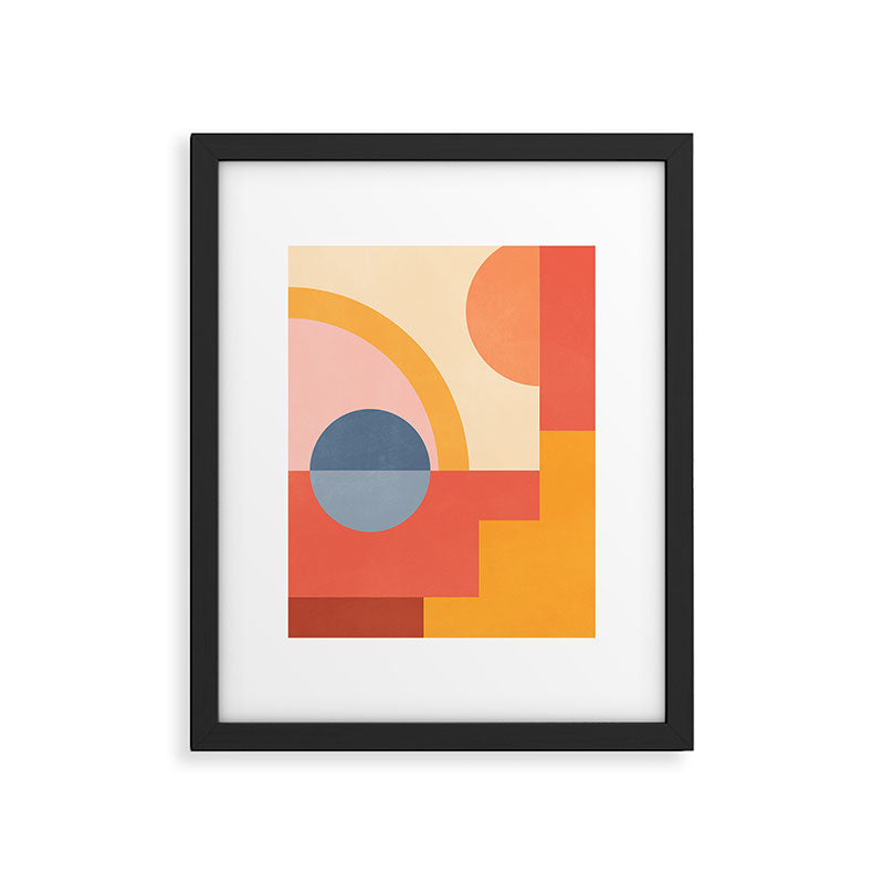 Abstract Geometric Shapes 31 Framed Art Print Gallery Image 5