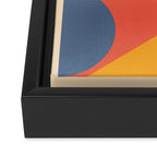 Abstract Geometric Shapes 32 Framed Canvas Print Gallery Image 3