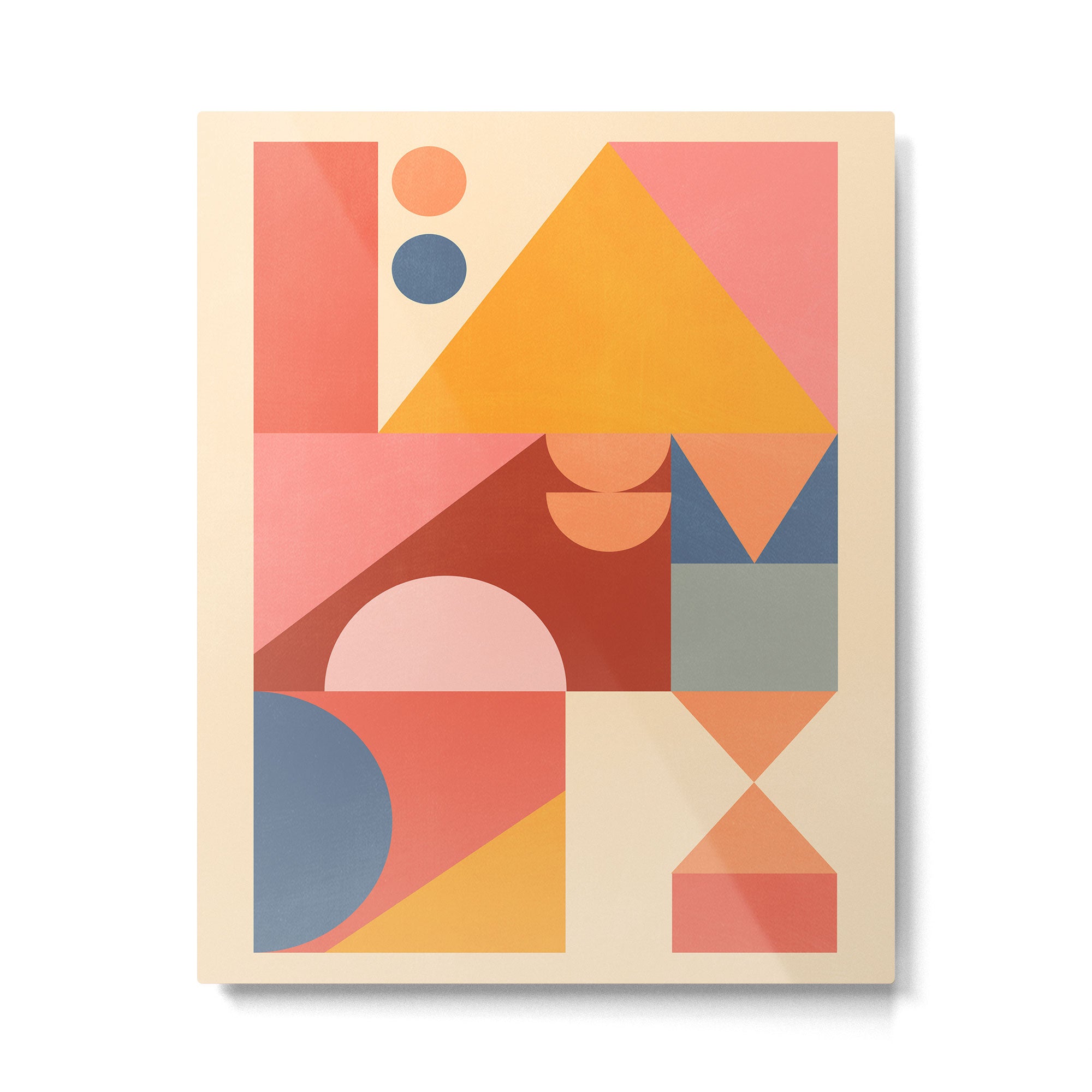 Abstract Geometric Shapes 32 Metal Print Gallery Image 4