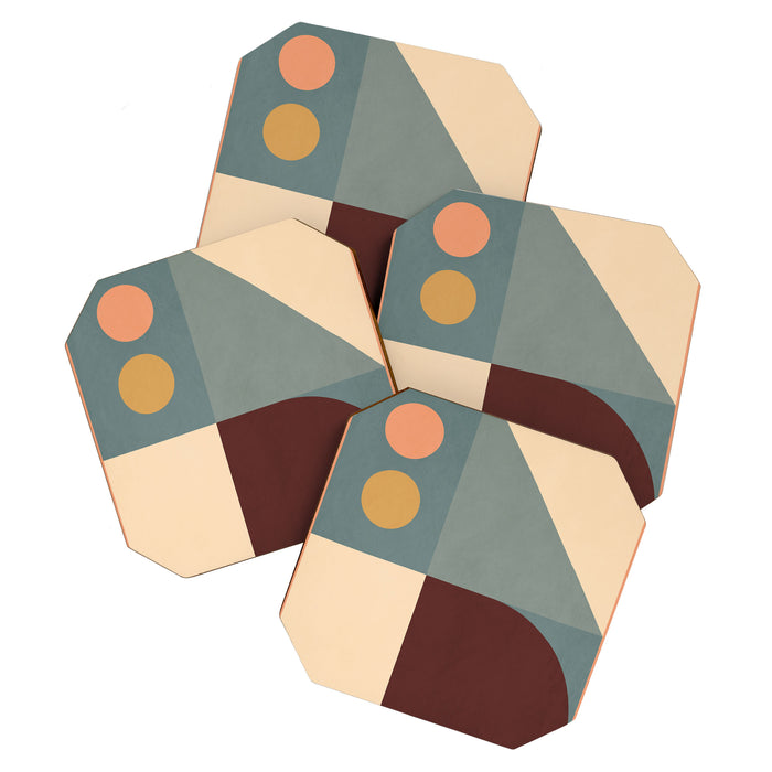 Abstract Geometric Shapes 47 Coaster Gallery Image 1