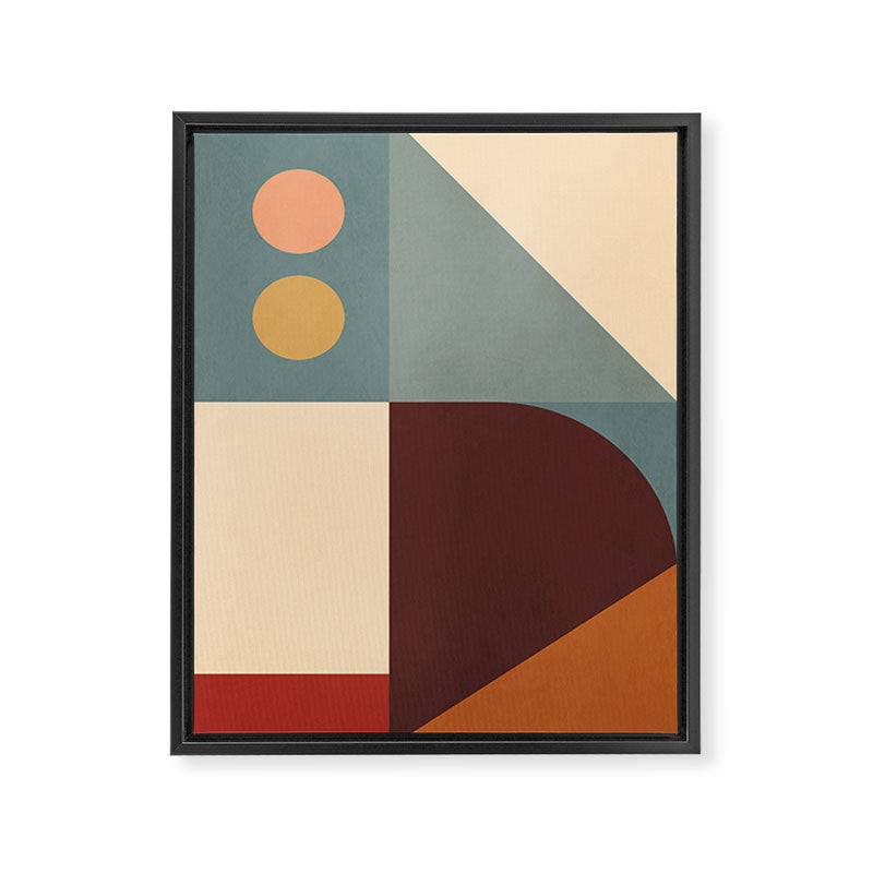 Abstract Geometric Shapes 47 Framed Canvas Print Gallery Image 6
