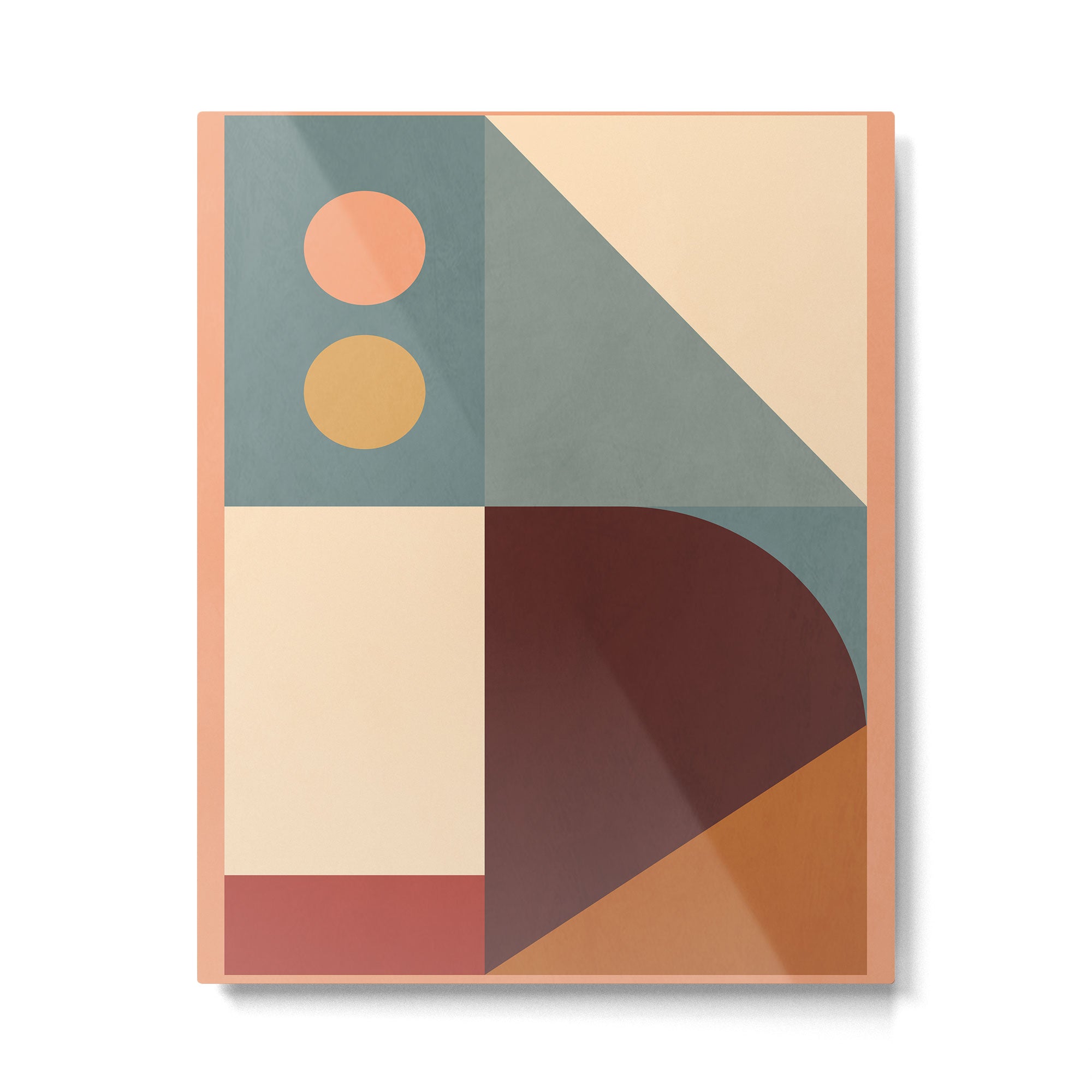 Abstract Geometric Shapes 47 Metal Print Gallery Image 4