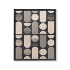 Abstract Geometric Shapes 73 Framed Canvas Print Gallery Image 8