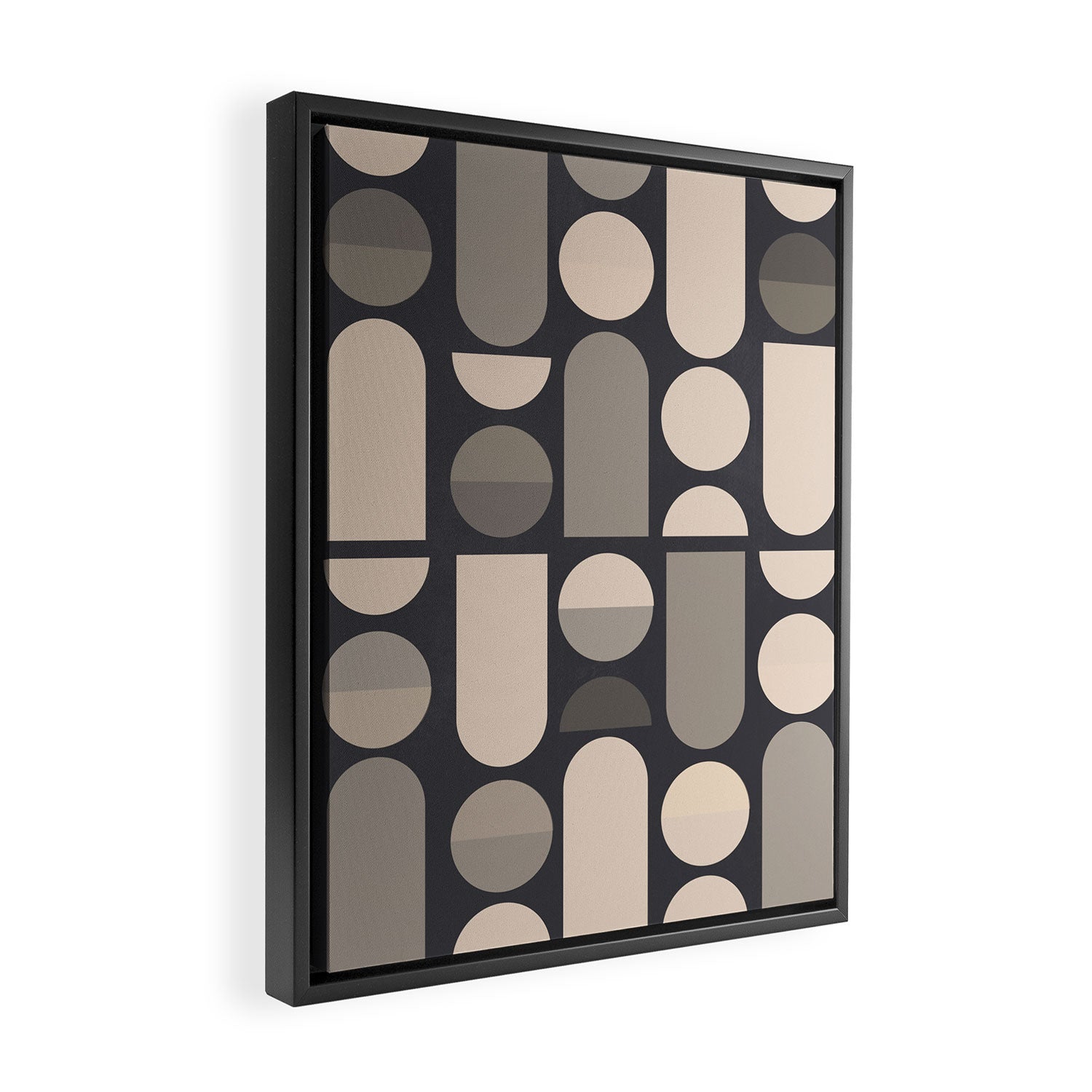 Abstract Geometric Shapes 73 Framed Canvas Print Gallery Image 2