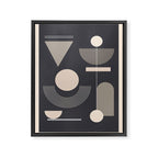 Abstract Geometric Shapes 77 Framed Canvas Print Gallery Image 6