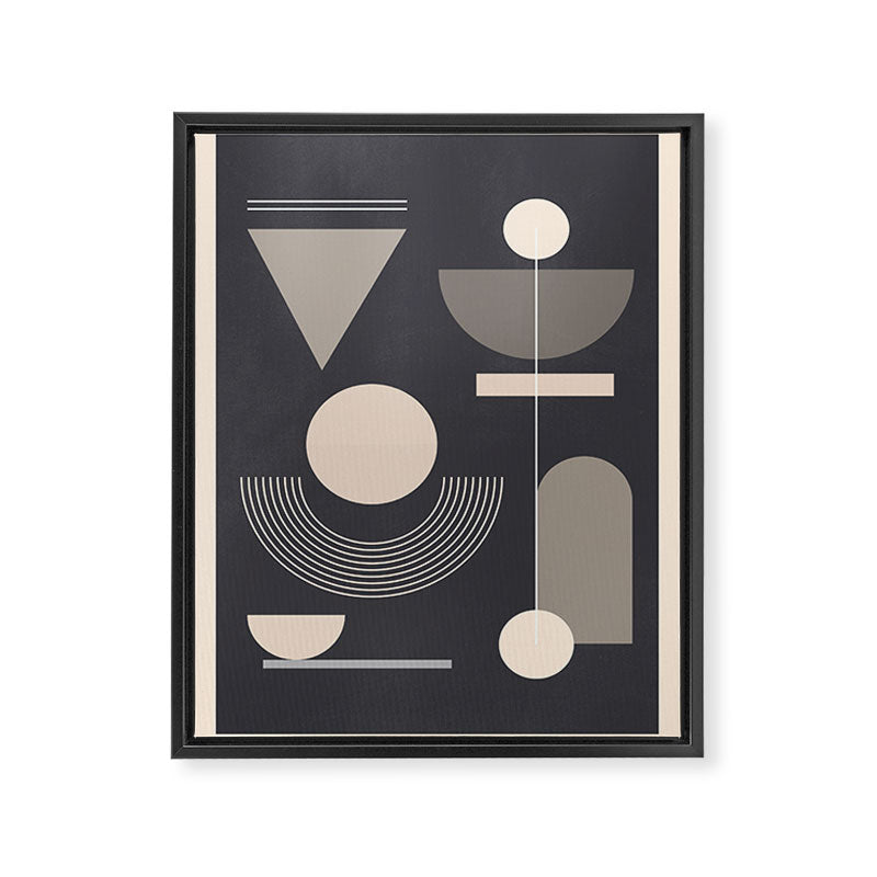 Abstract Geometric Shapes 77 Framed Canvas Print Gallery Image 6