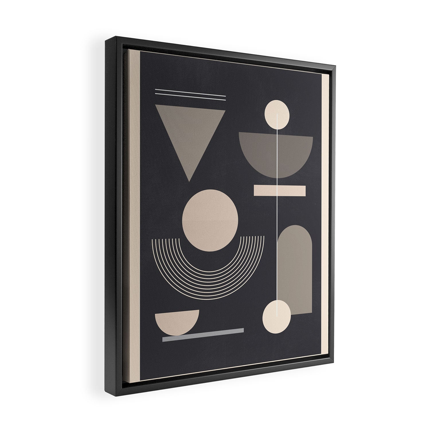 Abstract Geometric Shapes 77 Framed Canvas Print Gallery Image 2