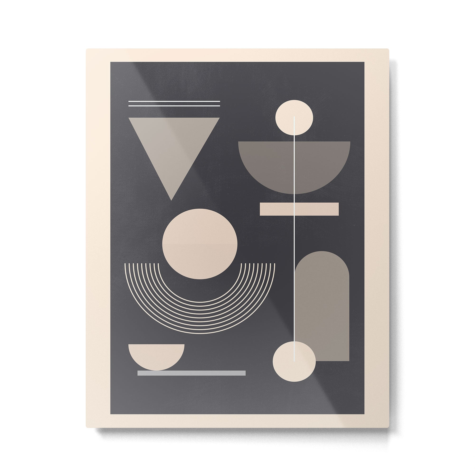 Abstract Geometric Shapes 77 Metal Print Gallery Image 4