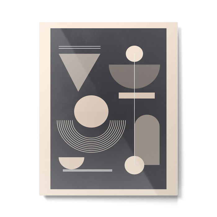Abstract Geometric Shapes 77 Metal Print Gallery Image 1
