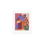 Abstract Leopard Portrait Art Print Gallery Image 1
