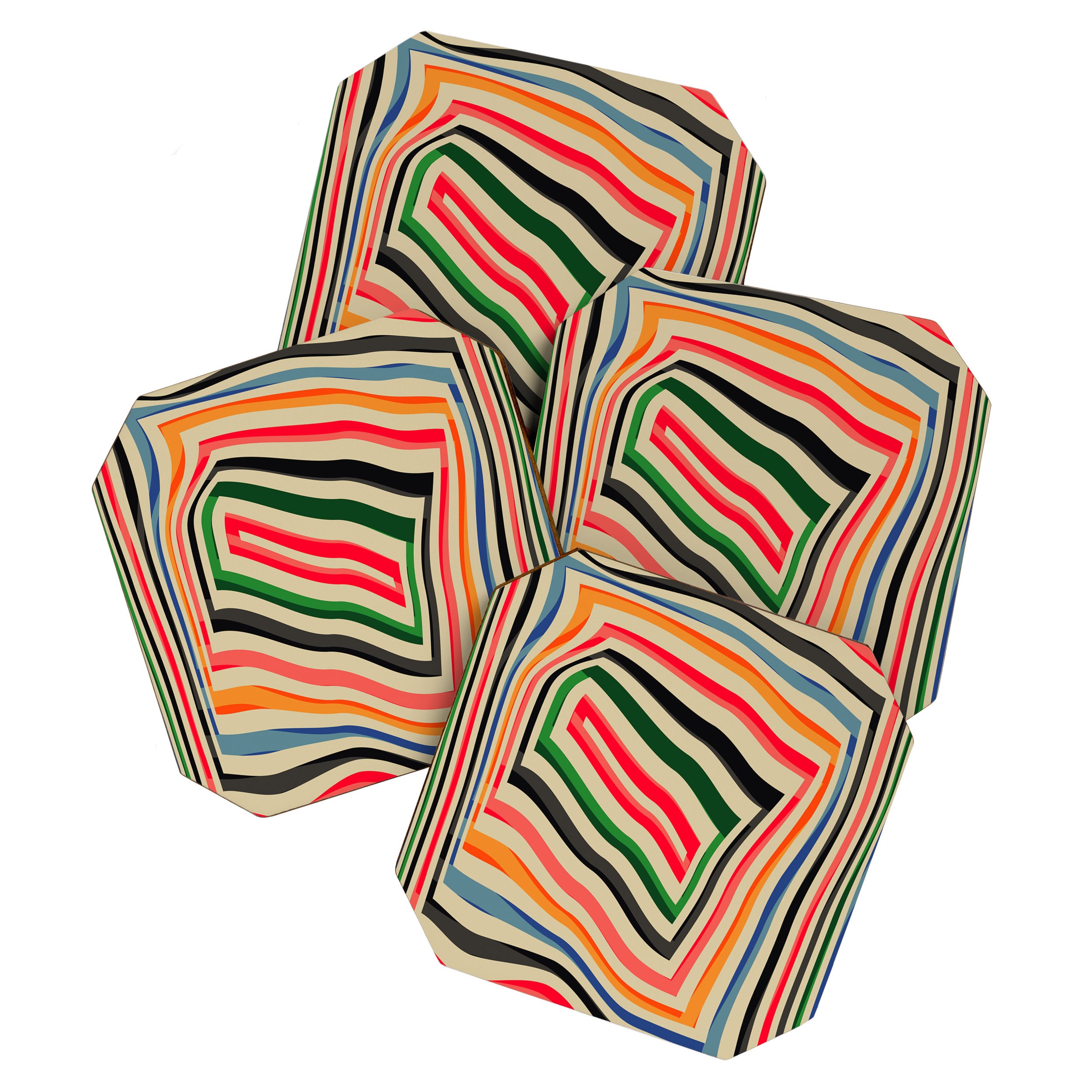 abstract lines Coaster Gallery Image 1
