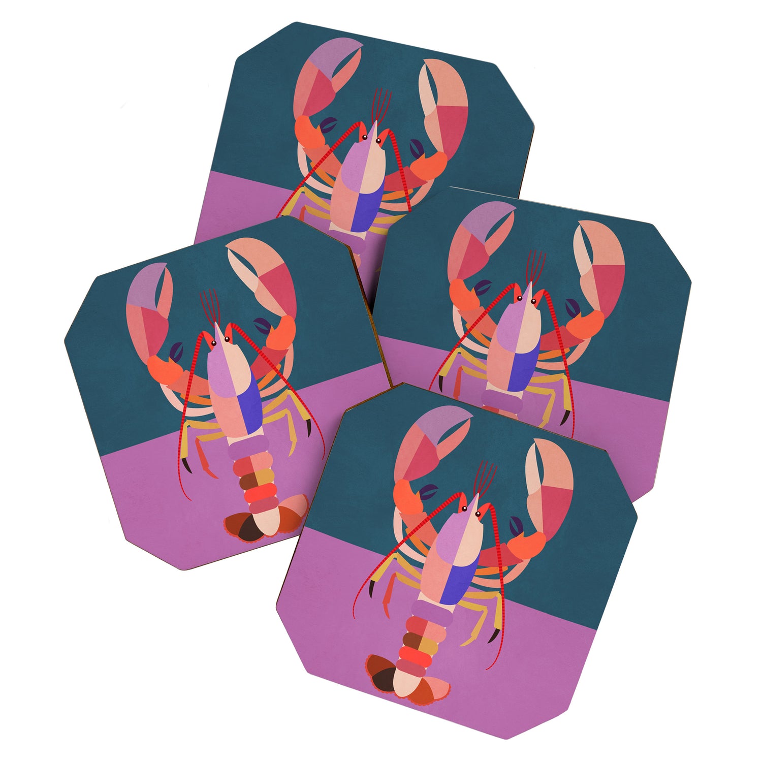 Abstract Lobster Coaster Gallery Image 1