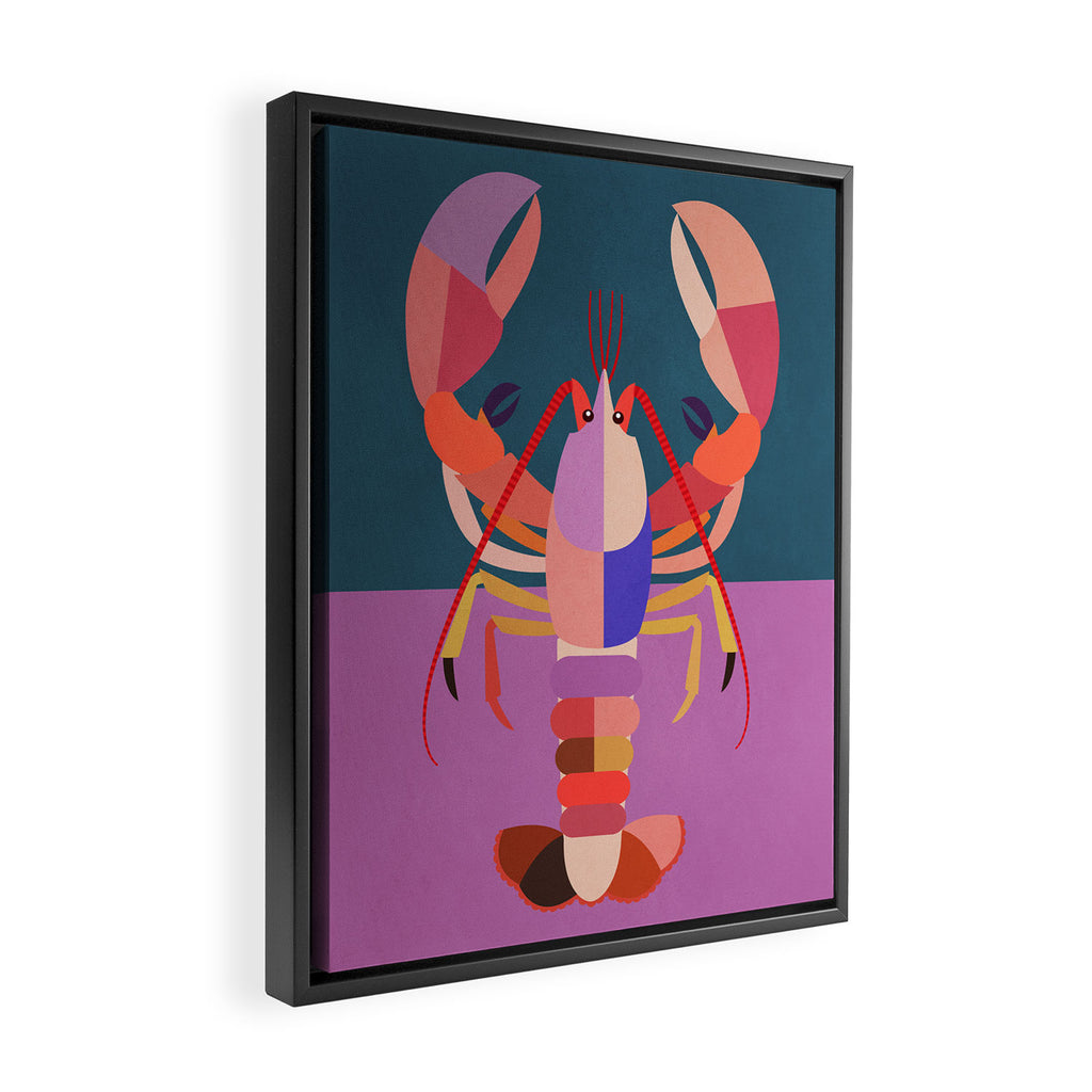 Abstract Lobster Framed Canvas Print Gallery Image 2