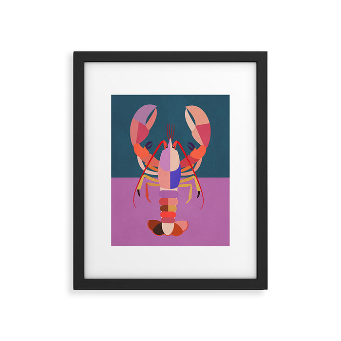 Abstract Lobster Framed Art Print Gallery Image 1