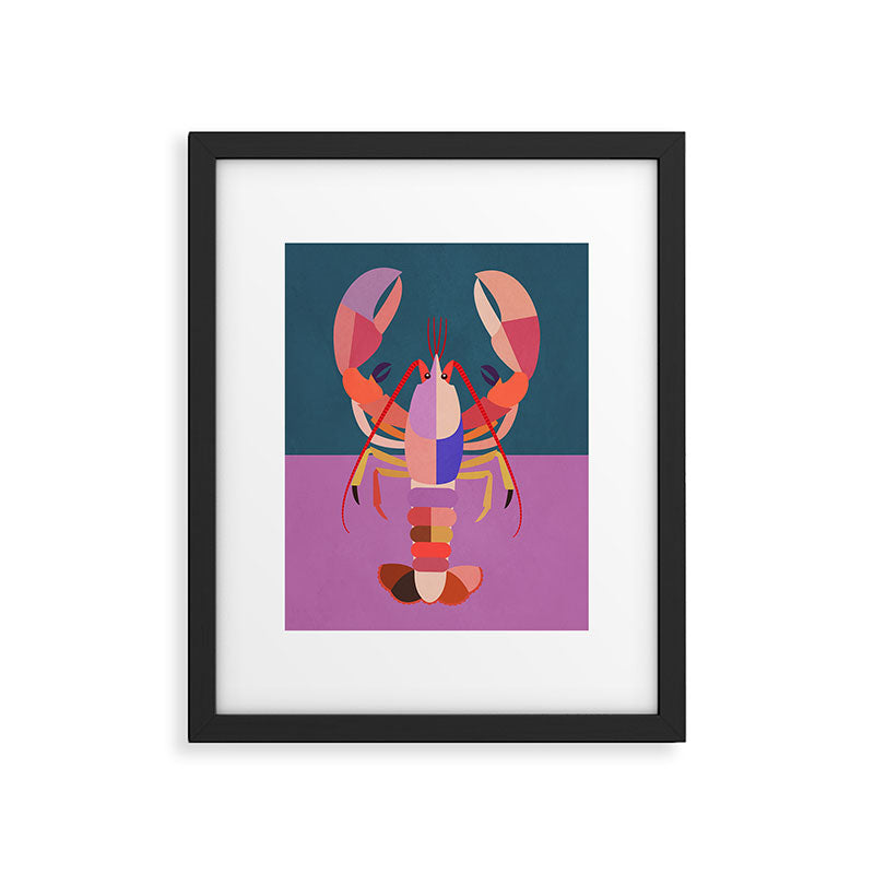 Abstract Lobster Framed Art Print Gallery Image 5