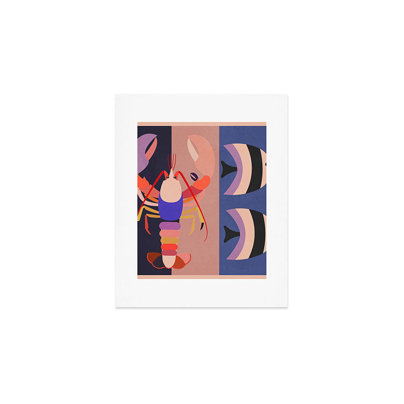 Abstract Marine Life 2 Art Print Gallery Image 1