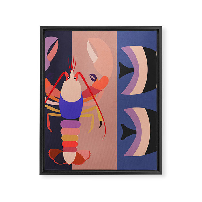Abstract Marine Life 2 Framed Canvas Print Gallery Image 1
