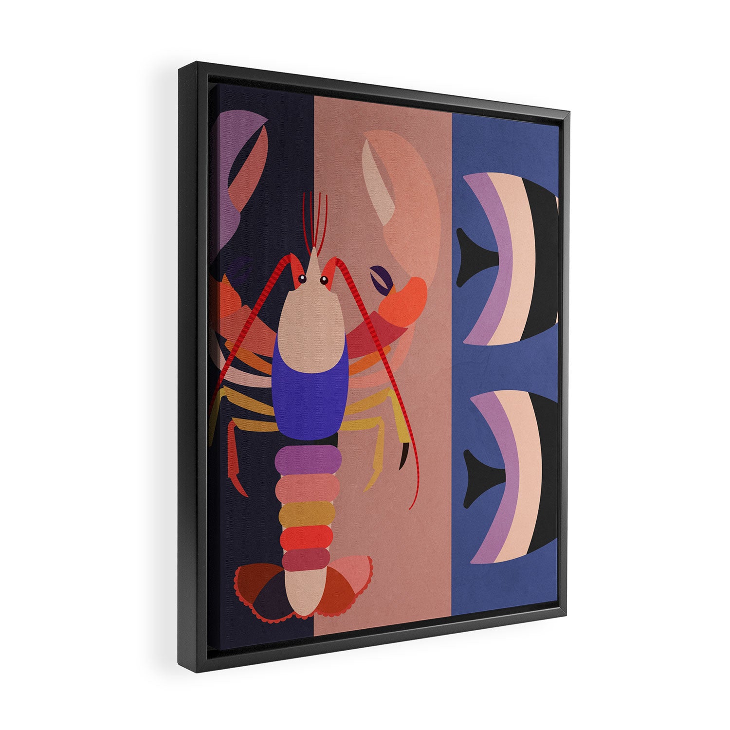 Abstract Marine Life 2 Framed Canvas Print Gallery Image 2