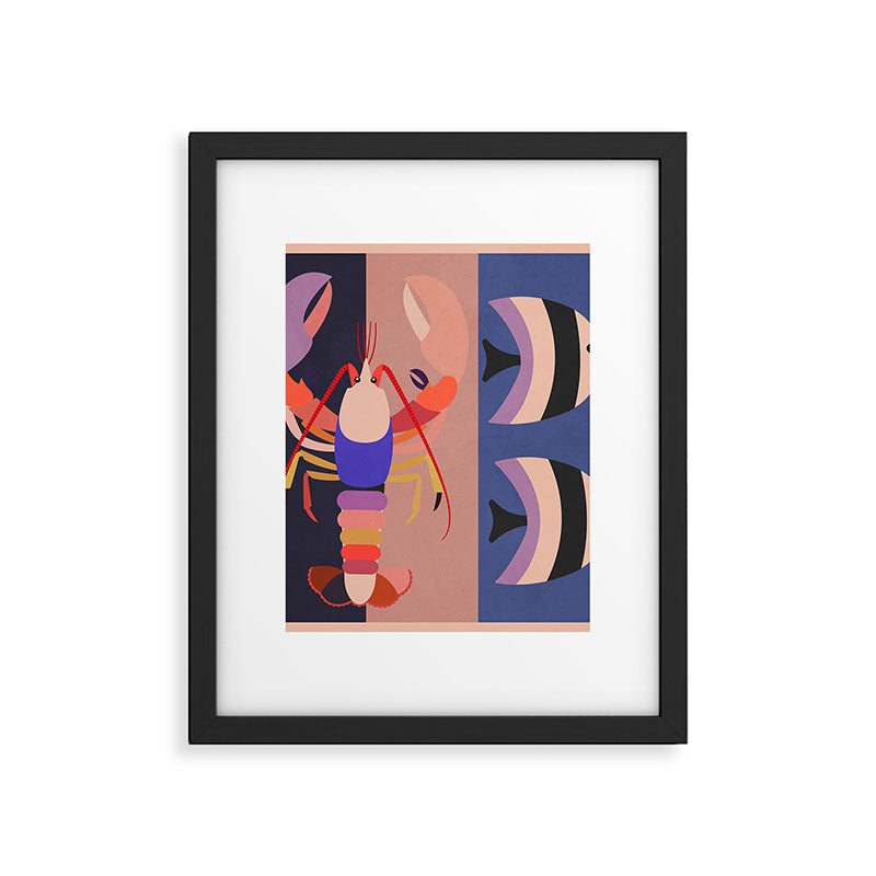 Abstract Marine Life 2 Framed Art Print Gallery Image 6